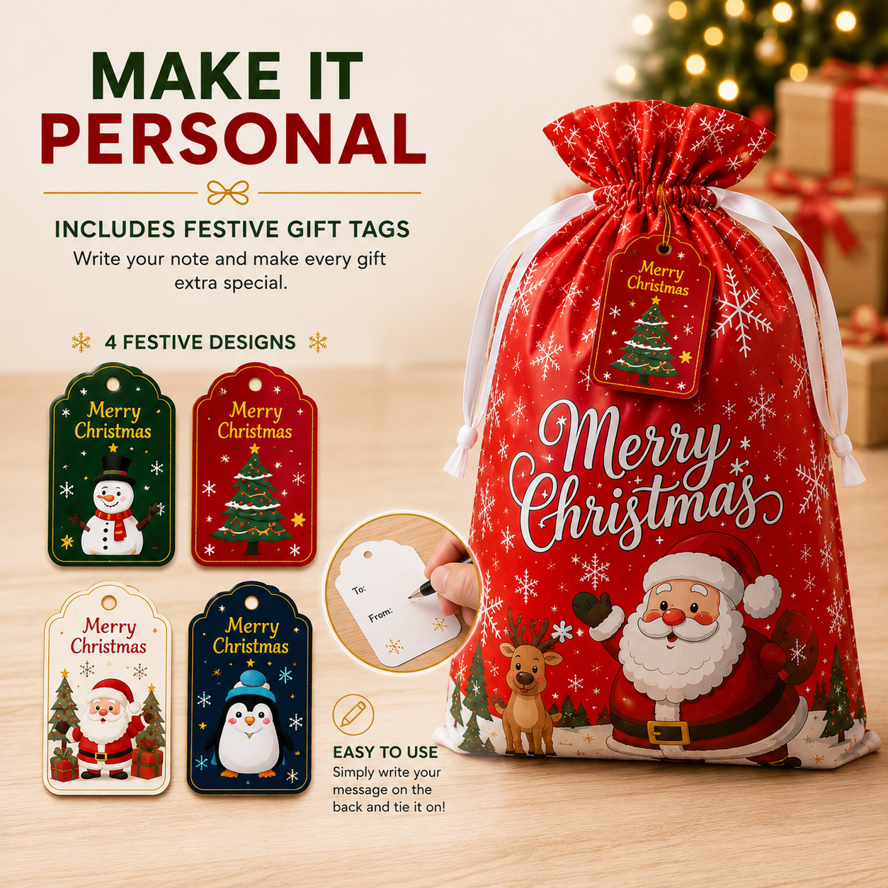 Bundle & Bow™ Christmas Gift Bag Set
