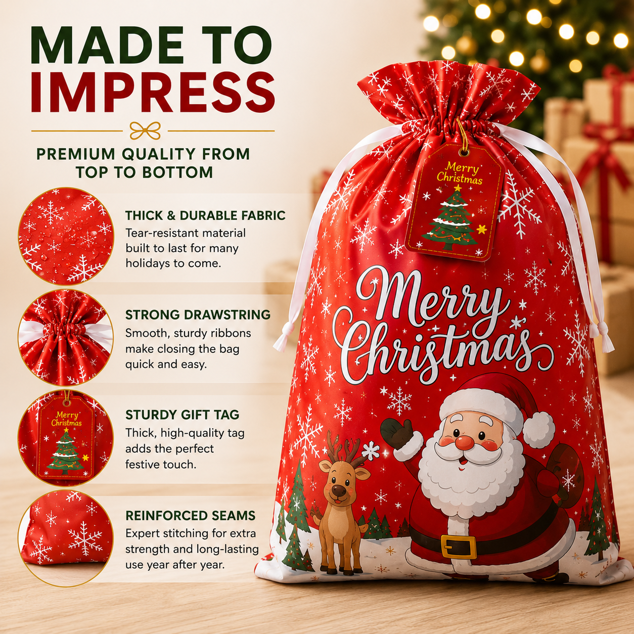 Bundle & Bow™ Christmas Gift Bag Set