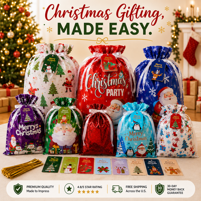 Bundle & Bow™ Christmas Gift Bag Set